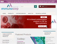 Tablet Screenshot of immunostep.com